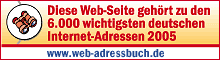 Ausgezeichnet durch das Web-Adressbuch für Deutschland